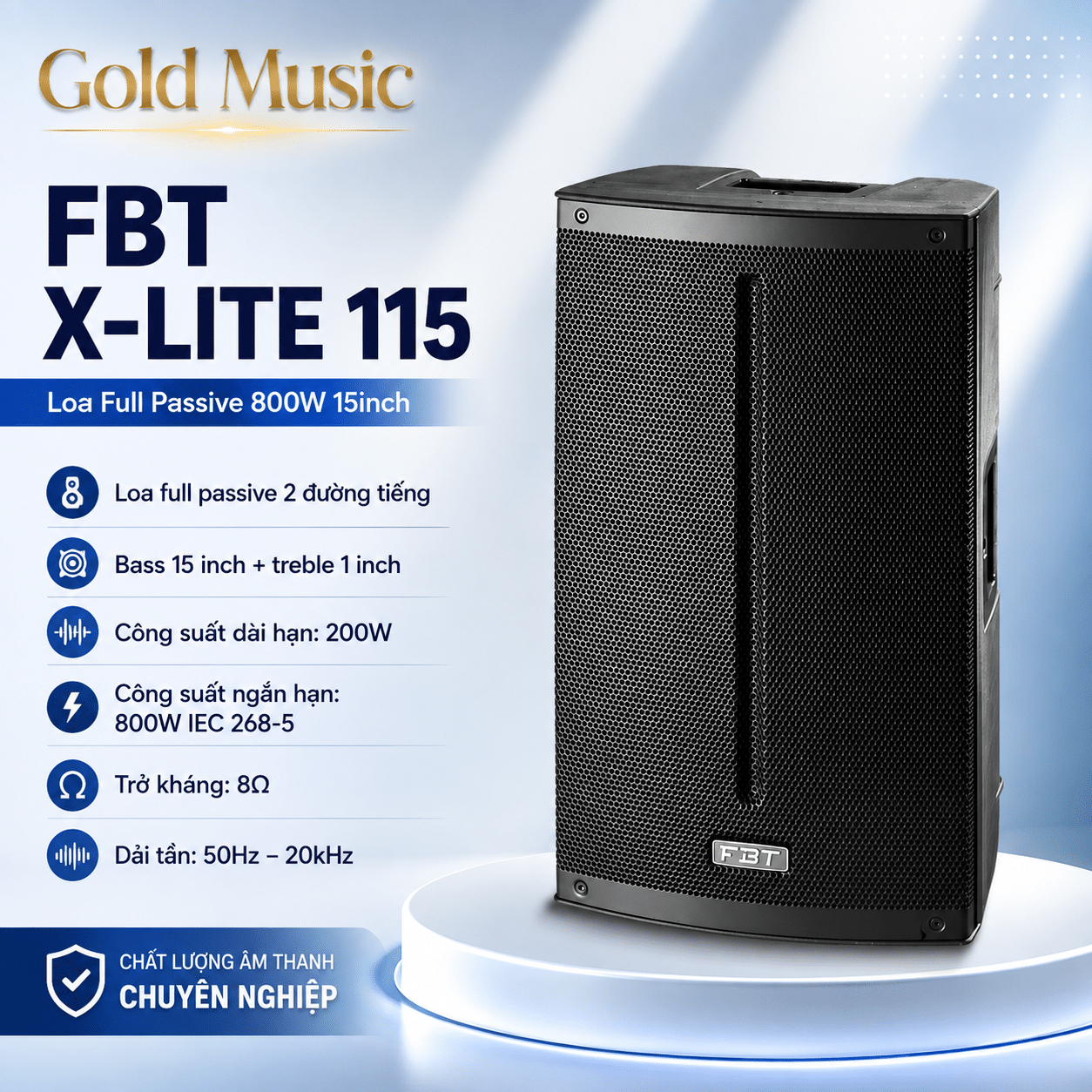 FBT X-LITE 115 Loa Full Passive 800W 15inch fbt x lite 115 loa full passive