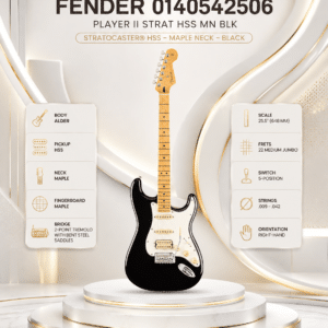 fender dan guitar dien player ii strat hss mn blk 0140542506 2