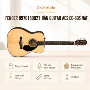 FENDER 0970150021 ĐÀN GUITAR ACS CC-60S NAT
