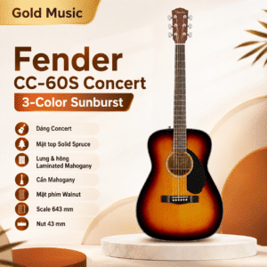 fender 0970150032 dan guitar acs cc 60s sb