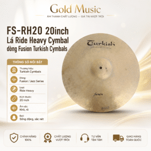 fs rh20 20inch la ride heavy cymbal dong fusion turkish cymbals
