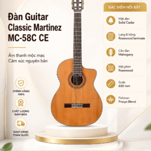 dan guitar classic martinez mcg 58 ce