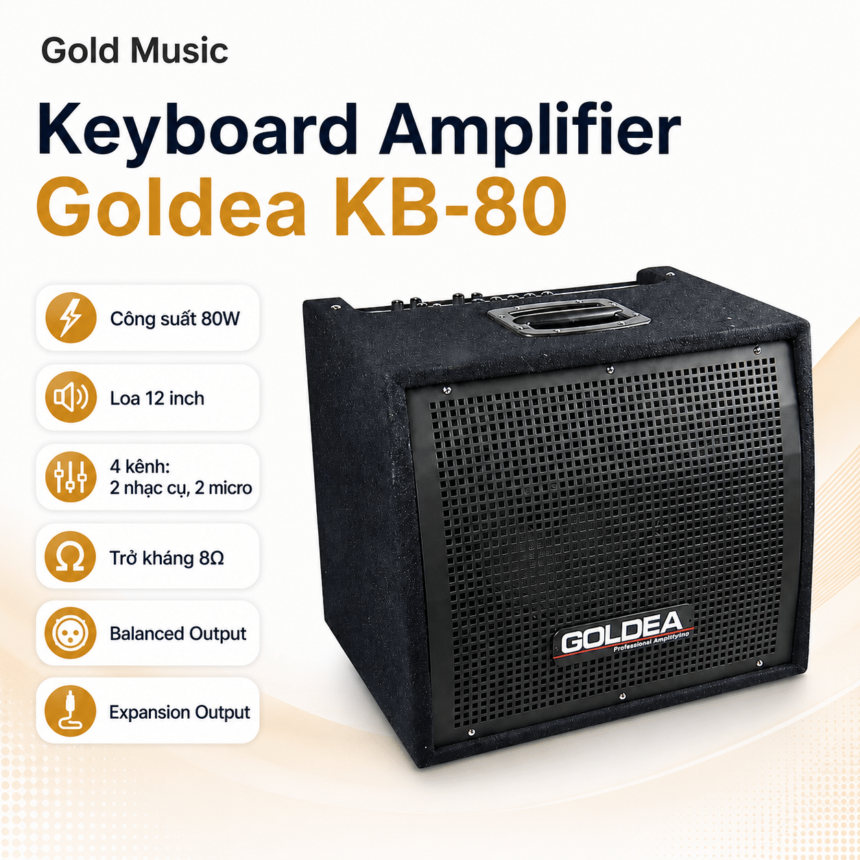 Keyboard Amplifier Goldea KB-80 keyboard amplifier goldea kb 80