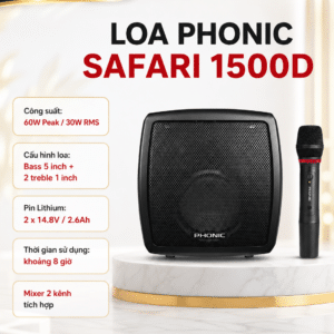 loa phonic safari 1500d