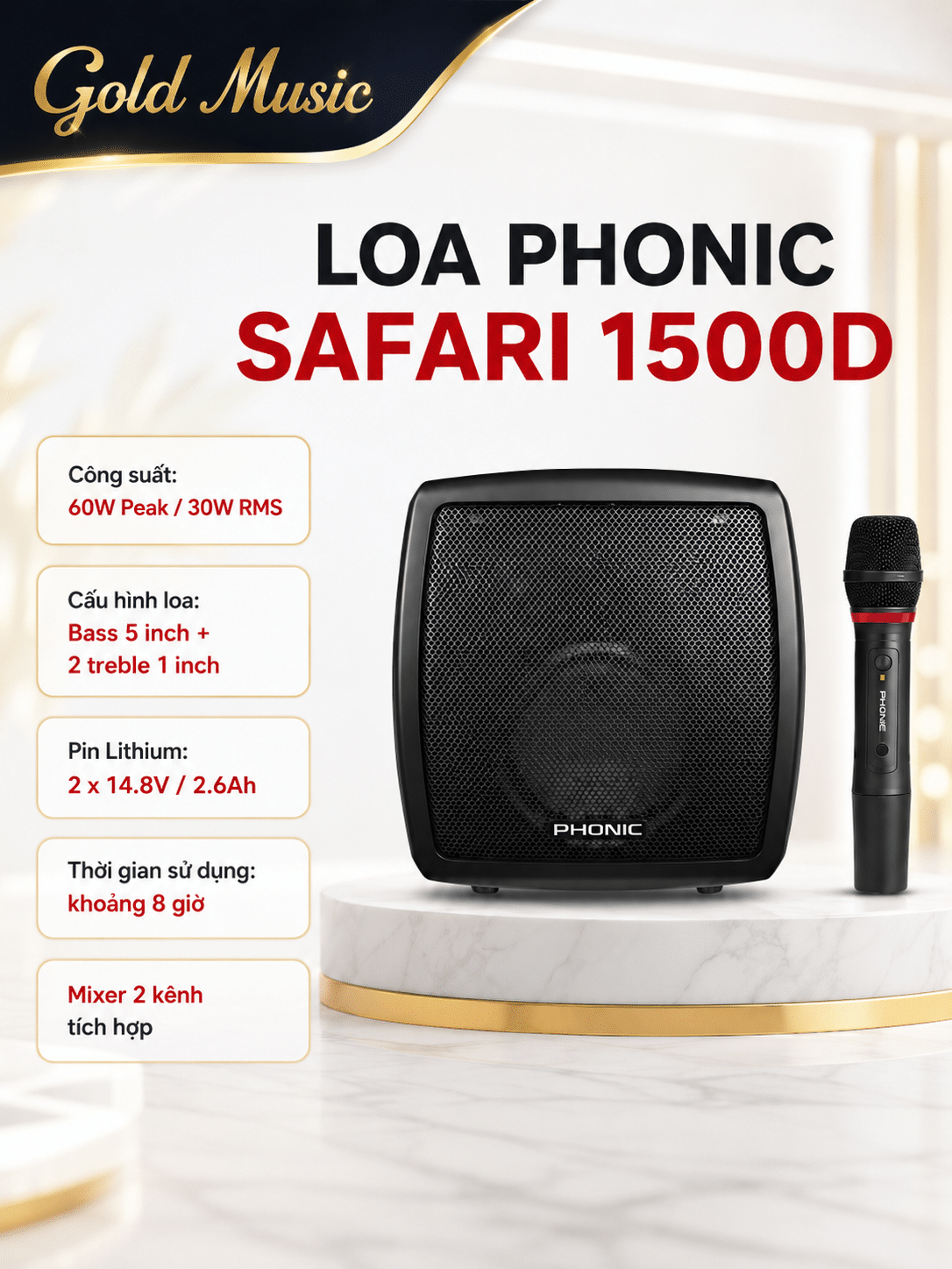 LOA PHONIC Smartman 700A loa phonic safari 1500d