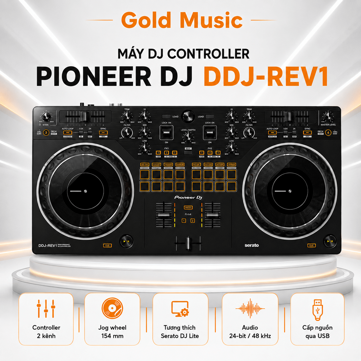 MÁY DJ CONTROLLER PIONEER DJ DDJ-REV1 may dj controller pioneer dj ddj rev1