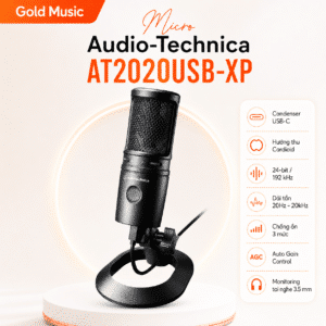 micro audio technica at2020usb xp mic thu am