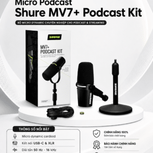 micro podcast shure mv7 k 1