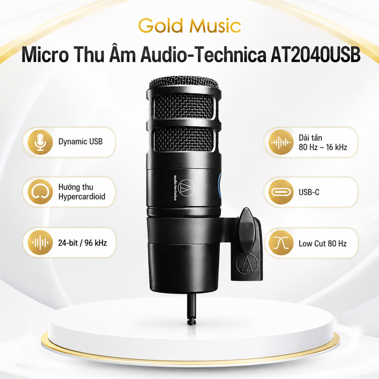 Micro Thu Âm Audio Technica AT2040-USB micro thu am audio technica at2040 usb