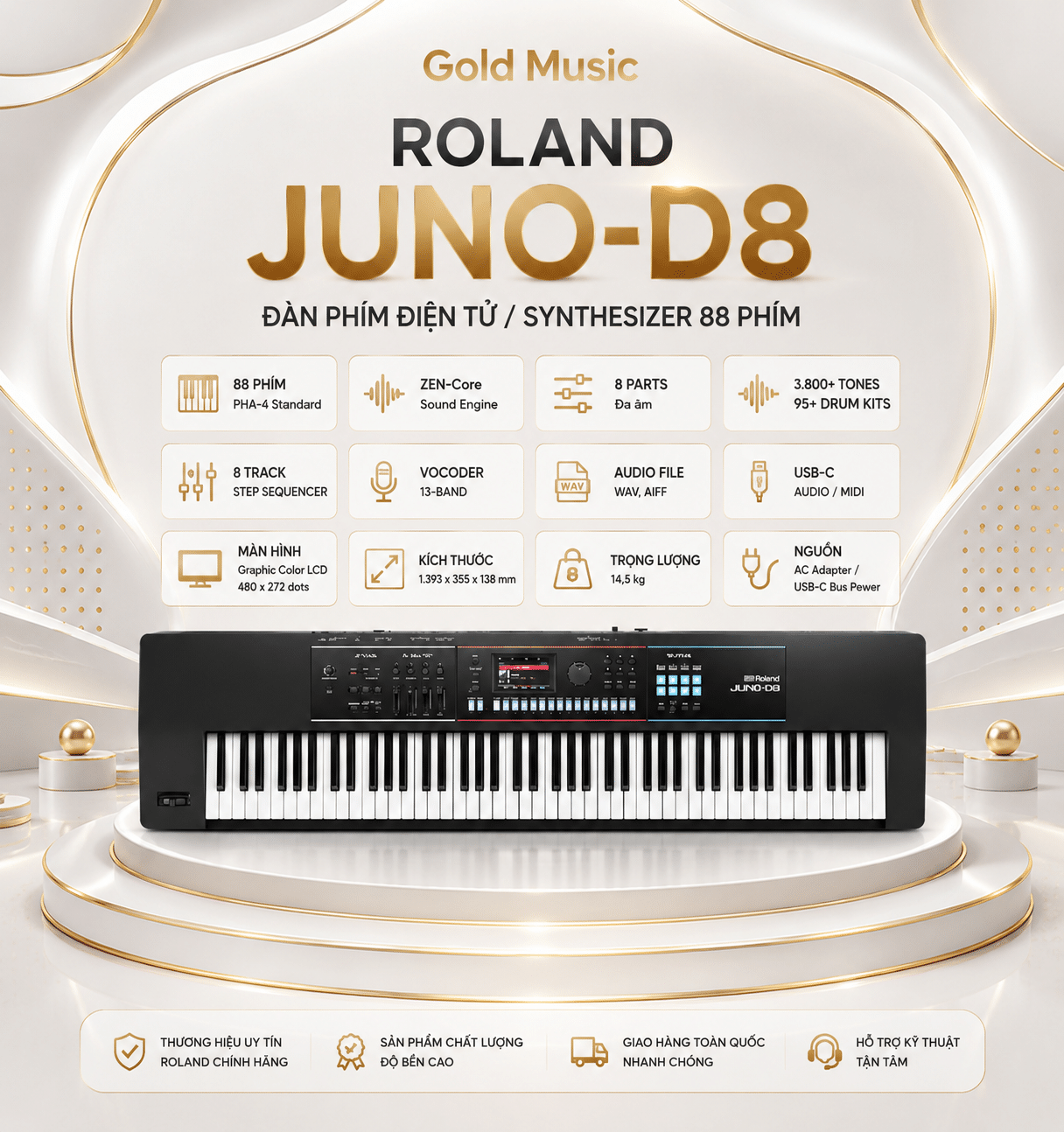 ROLAND JUNO-D8 Đàn phím điện tử ban nhạc roland juno d8 dan phim dien tu