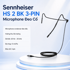 sennheiser hs 2 bk 3 pin microphone