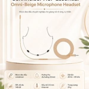 Sennheiser HSP Essential Omni-Beige Microphone Headset sennheiser hsp essential omni beige microphone headset