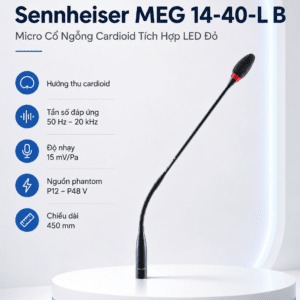 sennheiser meg 14 40 l b microphone co ngong cardioid led 3