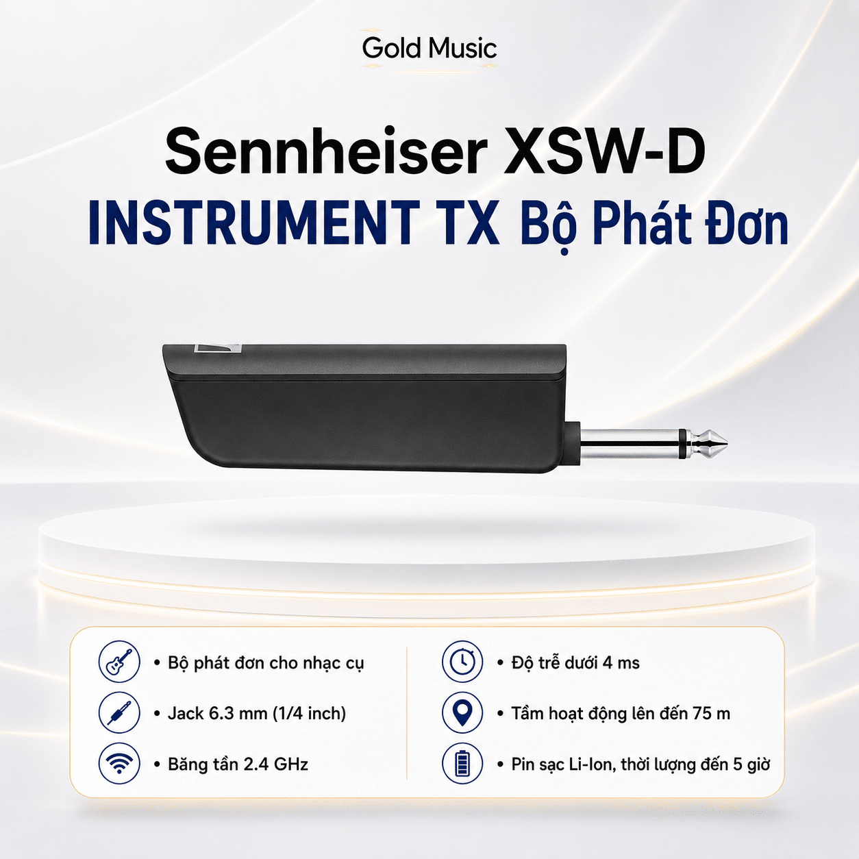 Sennheiser XSW-D INSTRUMENT TX Bộ phát đơn sennheiser xsw d instrument tx bo phat don