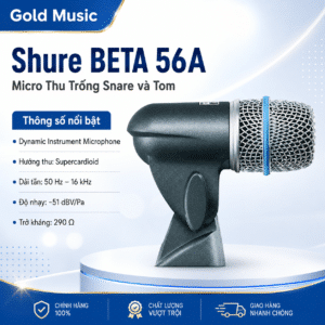 shure beta 56a micro thu snare tom