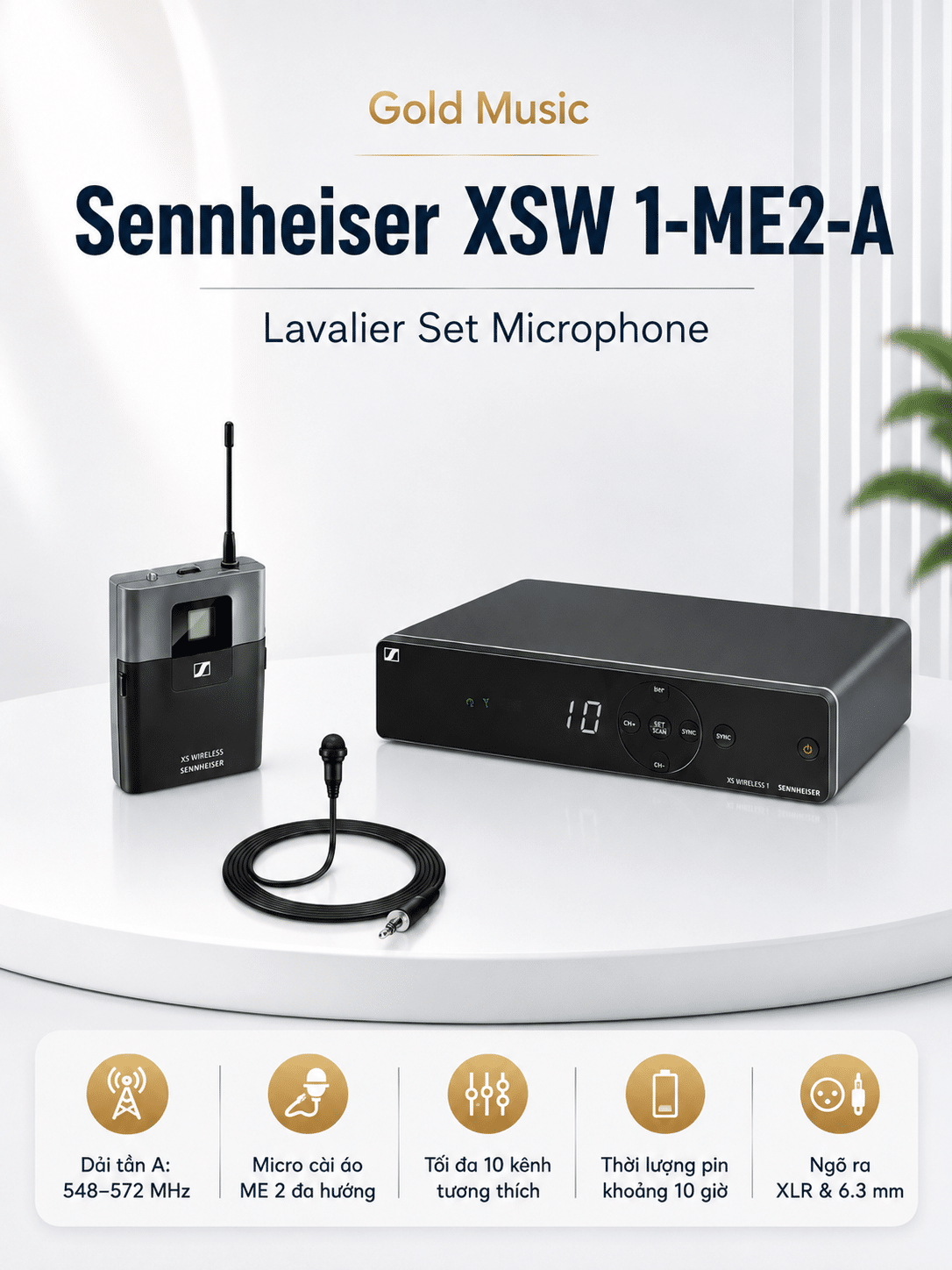 Sennheiser XSW 1-ME2-A Lavalier Set Microphone sennheiser-xsw-1-me2-a-lavalier