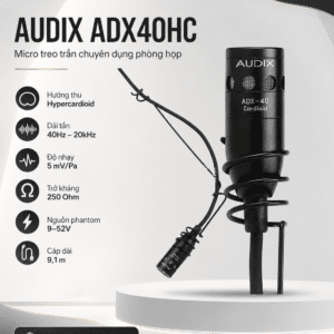 audix adx40hc micro treo tran chuyen dung phong hop