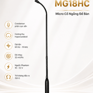 AUDIX MG18HC Micro Cổ Ngỗng Để Bàn