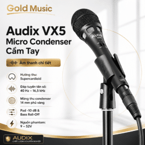 audix vx5 micro condenser cam tay