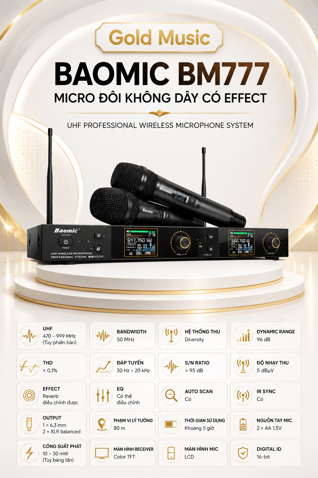 BaoMic BM777 Micro Đôi Có Effect baomic bm777 micro doi co effect