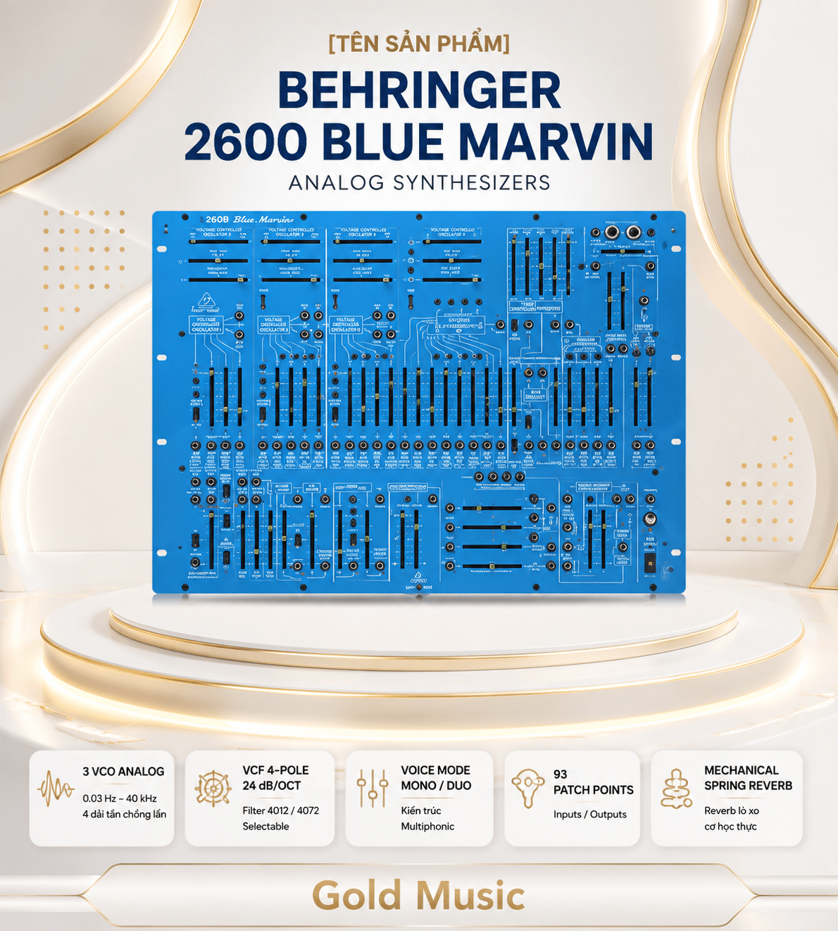 Behringer 2600 BLUE MARVIN Analog Synthesizers behringer 2600 blue marvin analog synthesizers