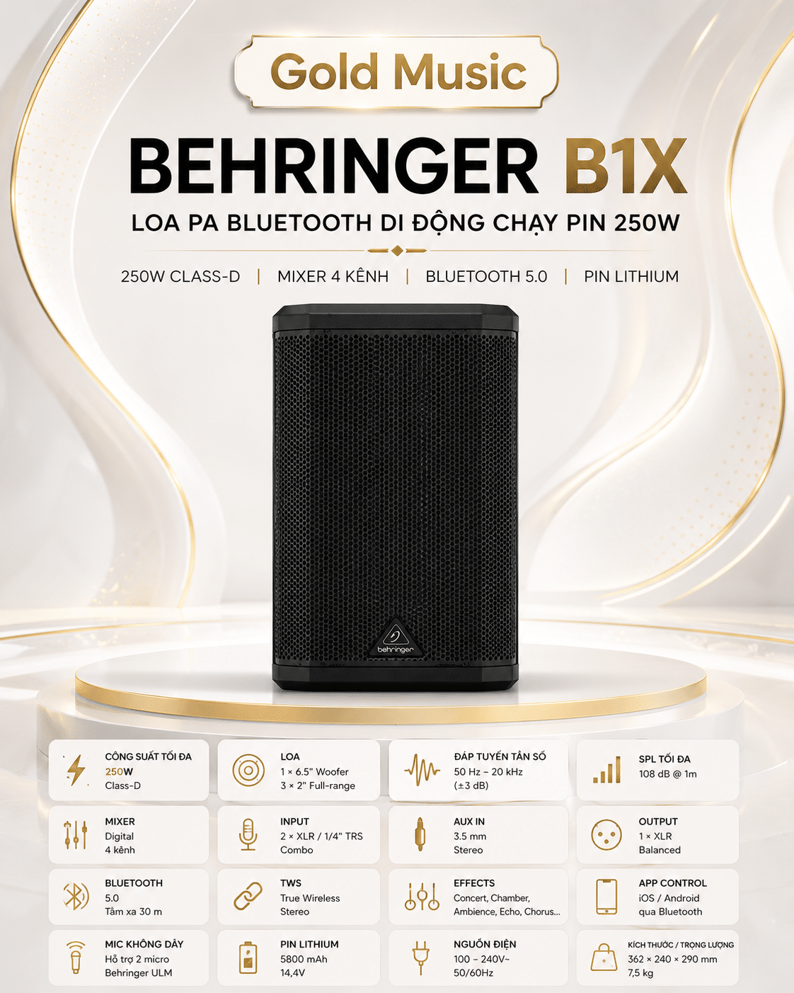 Behringer B1X Loa Bluetooth behringer b1x loa bluetooth