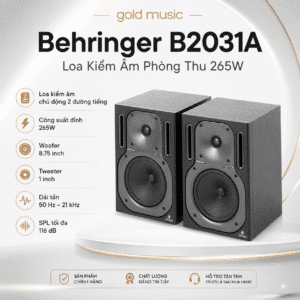 Behringer B2031A Loa Kiểm Âm Phòng Thu 265w behringer b2031a loa kiem am phong thu 265w