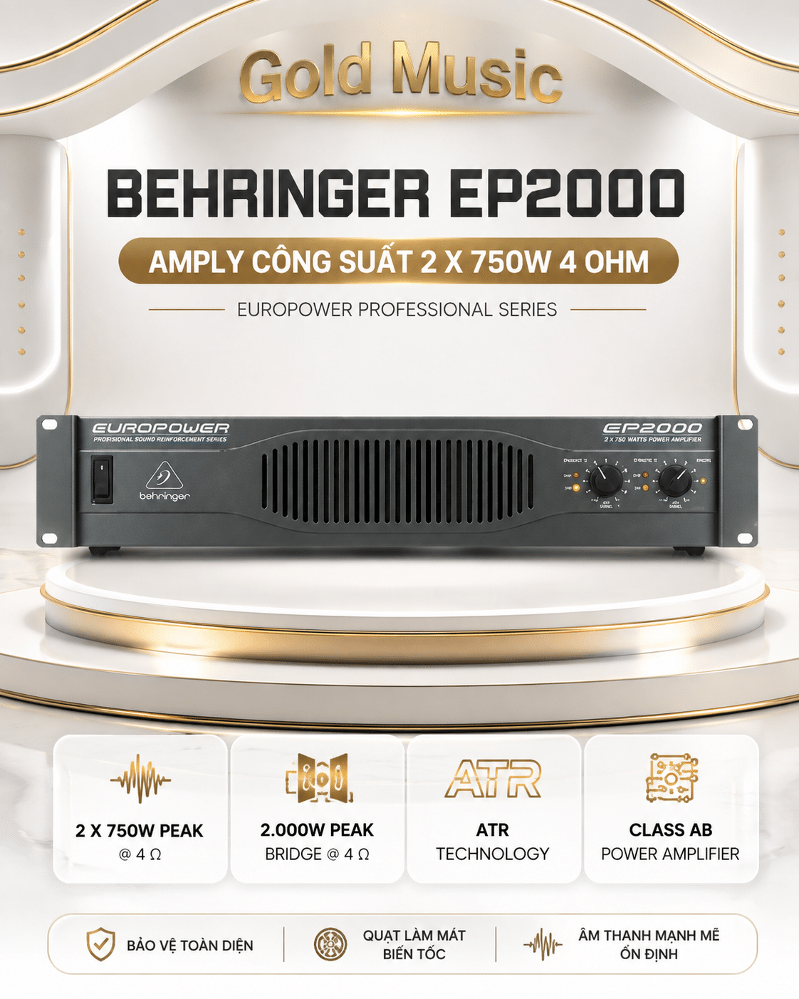 Behringer EP2000 Amply Công Suất 2 x 750w 4 ohm behringer ep2000 amply cong suat 2 x 750w 4 ohm