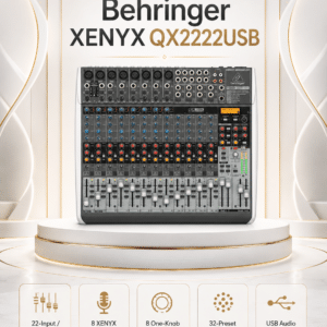 behringer qx2222usb mixer analog 22 input 2 2 3