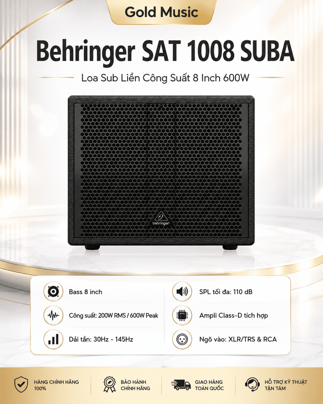 Behringer SAT 1008 SUBA Loa Sub Liền Công Suất behringer sat 1008 suba loa sub lien cong suat