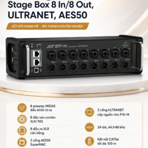 behringer sd8 stage box 8 output ultranet aes 50 5
