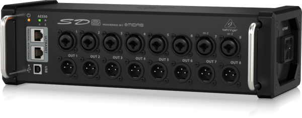 behringer sd8 stage box 8 output ultranet aes 50 4