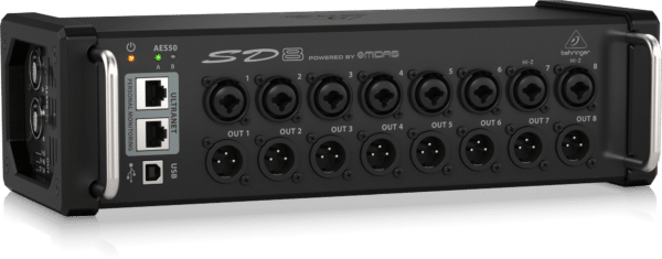 behringer sd8 stage box 8 output ultranet aes 50 5