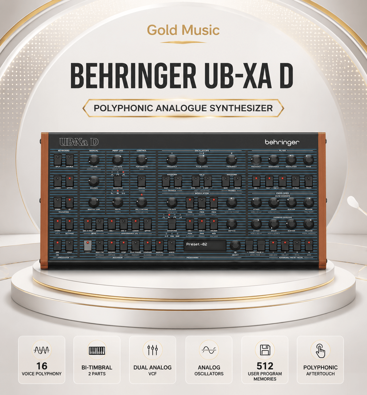Behringer UB-Xa D Polyphonic Analogue Synthesizer behringer ub xa d polyphonic analogue synthesizer