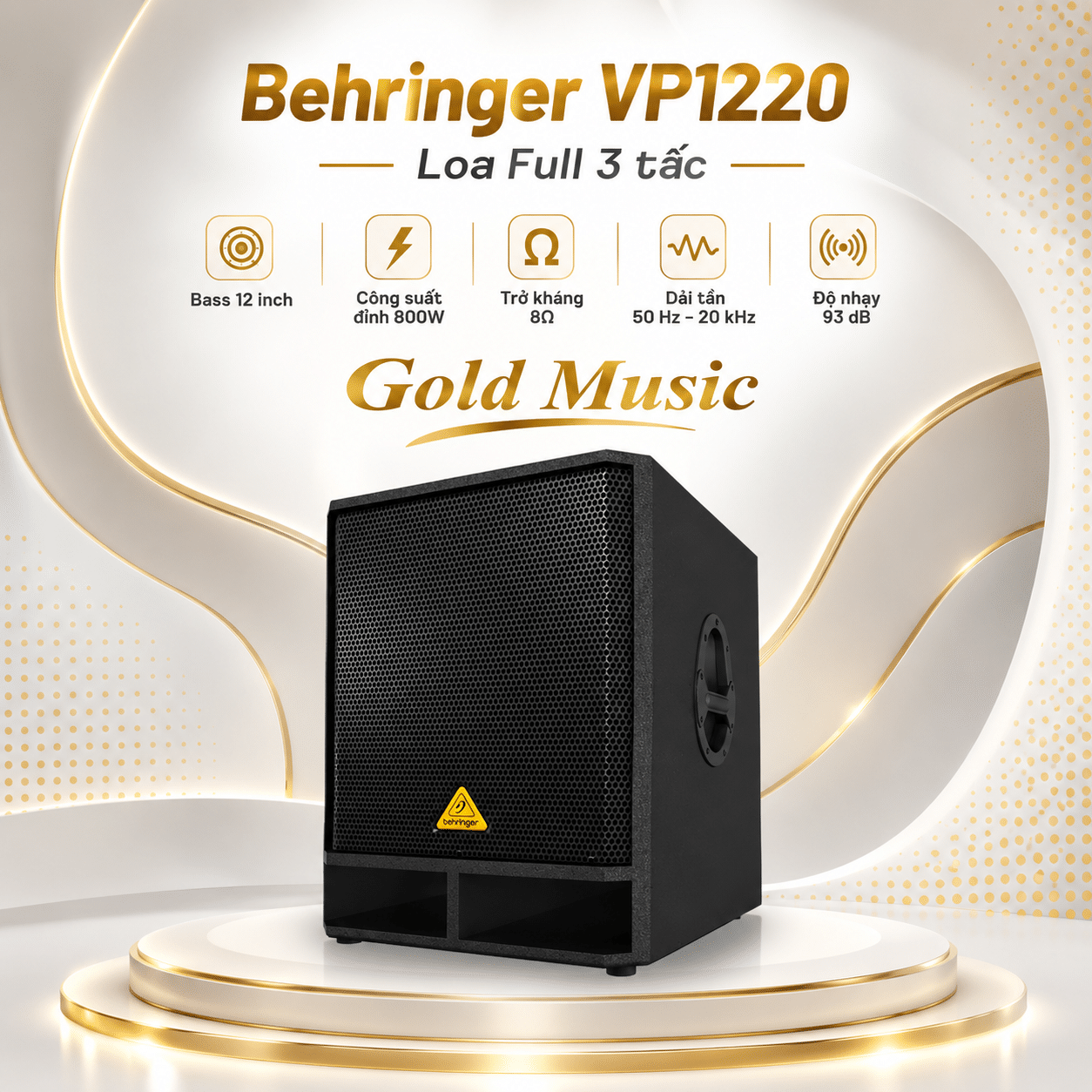 Behringer VP1220 Loa Full 3 tấc behringer vp1220 loa full 3 tac
