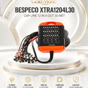 bespeco xtra1204l30 cap line 12 in 4 out 30 met 2