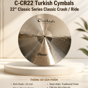 C-CR22 Turkish Cymbals 22" Classic Series Classic Crash / Ride c cr22 turkish cymbals 22 classic series