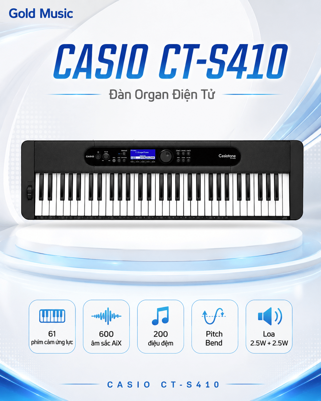 CASIO CT-S410 Đàn Organ Điện Tử casio ct s410 dan organ dien tu