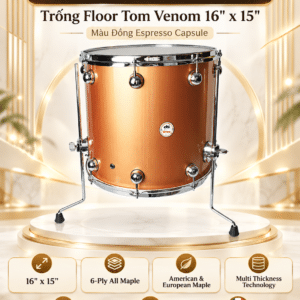 ds drum dsve1615ftecbr trong floortom venom 16x15 mau dong espresso capsule