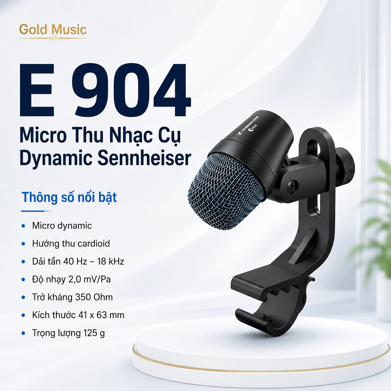 E 904 Micro Thu Nhạc Cụ Dynamic Sennheiser e 904 micro thu nhac cu dynamic sennheiser