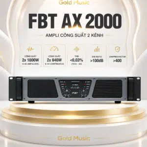 fbt ax 2000 amply cong suat 2 kenh x 1000w 4 ohm