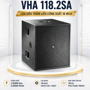 fbt horizon vha 118 2sa loa sieu tram lien cong suat 5000w 18inch 1