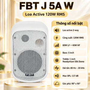 fbt j 5a w loa active 120w rms