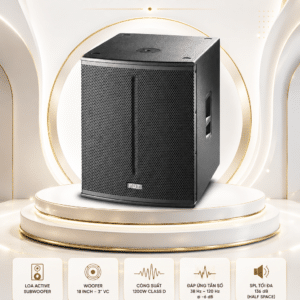 fbt x sub 118sa loa sieu tram lien cong suat 1200w class d 18inch