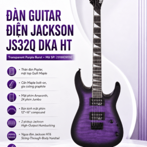 FENDER 2918809592 ĐÀN GUITAR ĐIỆN JS32Q DKA HT - TRS PURPLE BURST