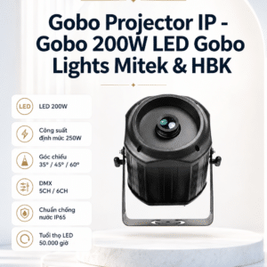 Gobo Projector IP - Gobo 200W LED Gobo Lights Mitek & HBK gobo projector ip gobo 200w led gobo