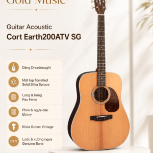 dan guitar acoustic cort earth 200 4