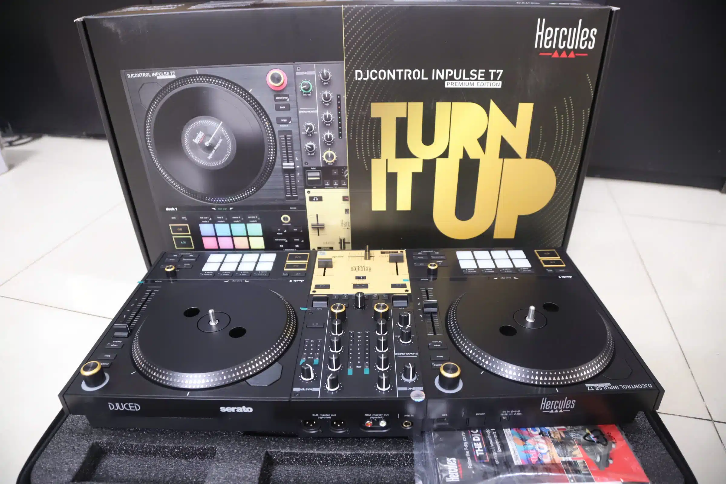 Hercules DJCONTROL INPULSE T7 PREMIUM EDITION Bộ điều khiển bàn DJ hercules djcontrol inpulse t7 premium edition bo dieu khien ban dj 2