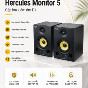 hercules monitor 5 cap loa kiem dj