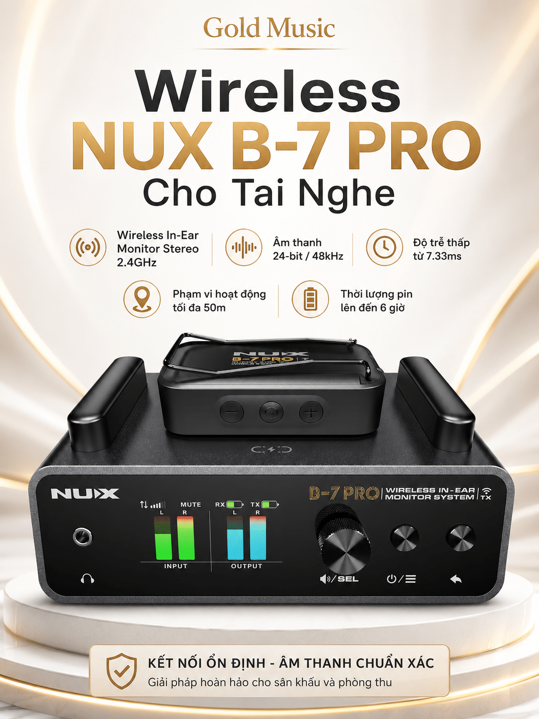 Wireless Nux B7-Pro Cho Tai Nghe khong day nux b7 pro tai nghe